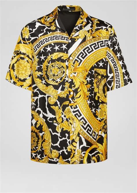 short sleeve versace shirts|versace shirt men's cheap.